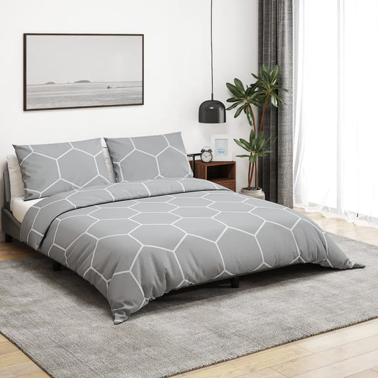 Dekbedovertrekset 260x240 cm katoen grijs is nu te koop bij PeponiXL, paradijselijk wonen!