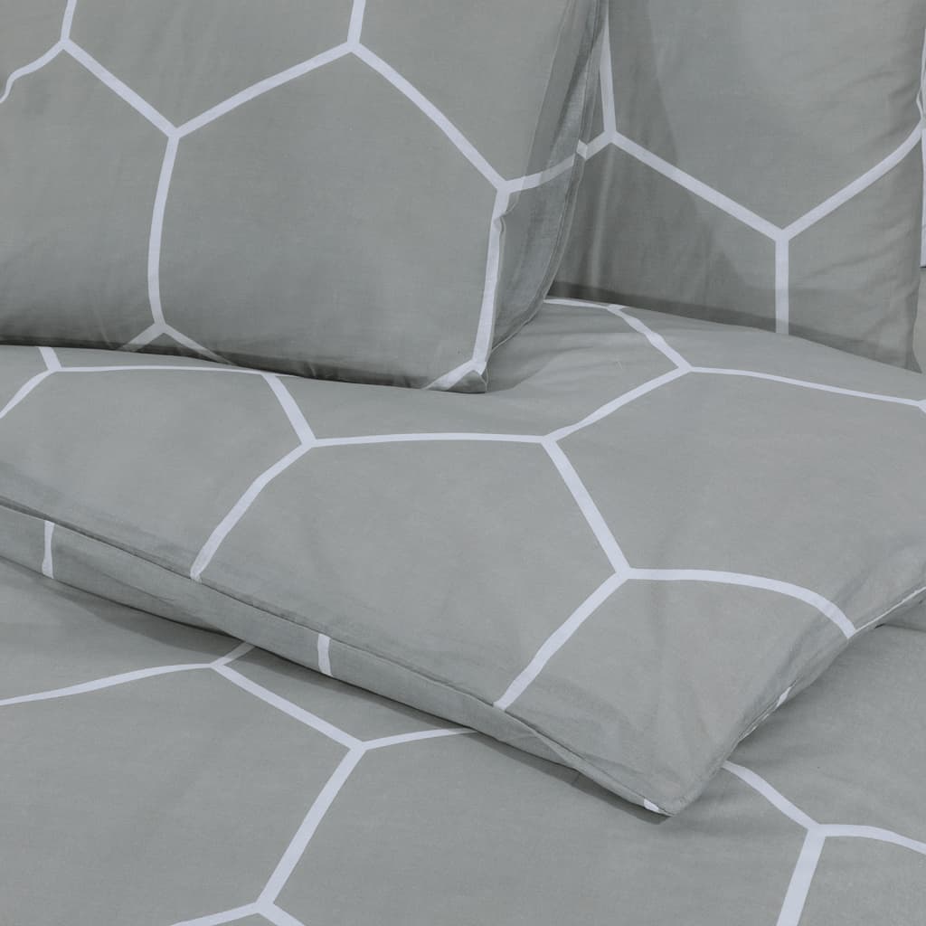 Dekbedovertrekset 200x220 cm katoen grijs is nu te koop bij PeponiXL, paradijselijk wonen!