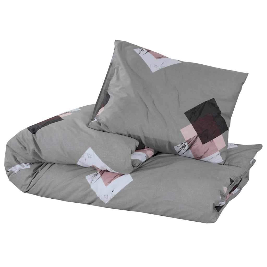 Dekbedovertrekset 140x200 cm katoen grijs is nu te koop bij PeponiXL, paradijselijk wonen!