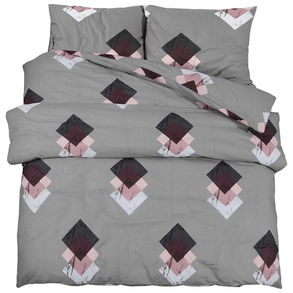 Dekbedovertrekset 200x200 cm katoen grijs is nu te koop bij PeponiXL, paradijselijk wonen!