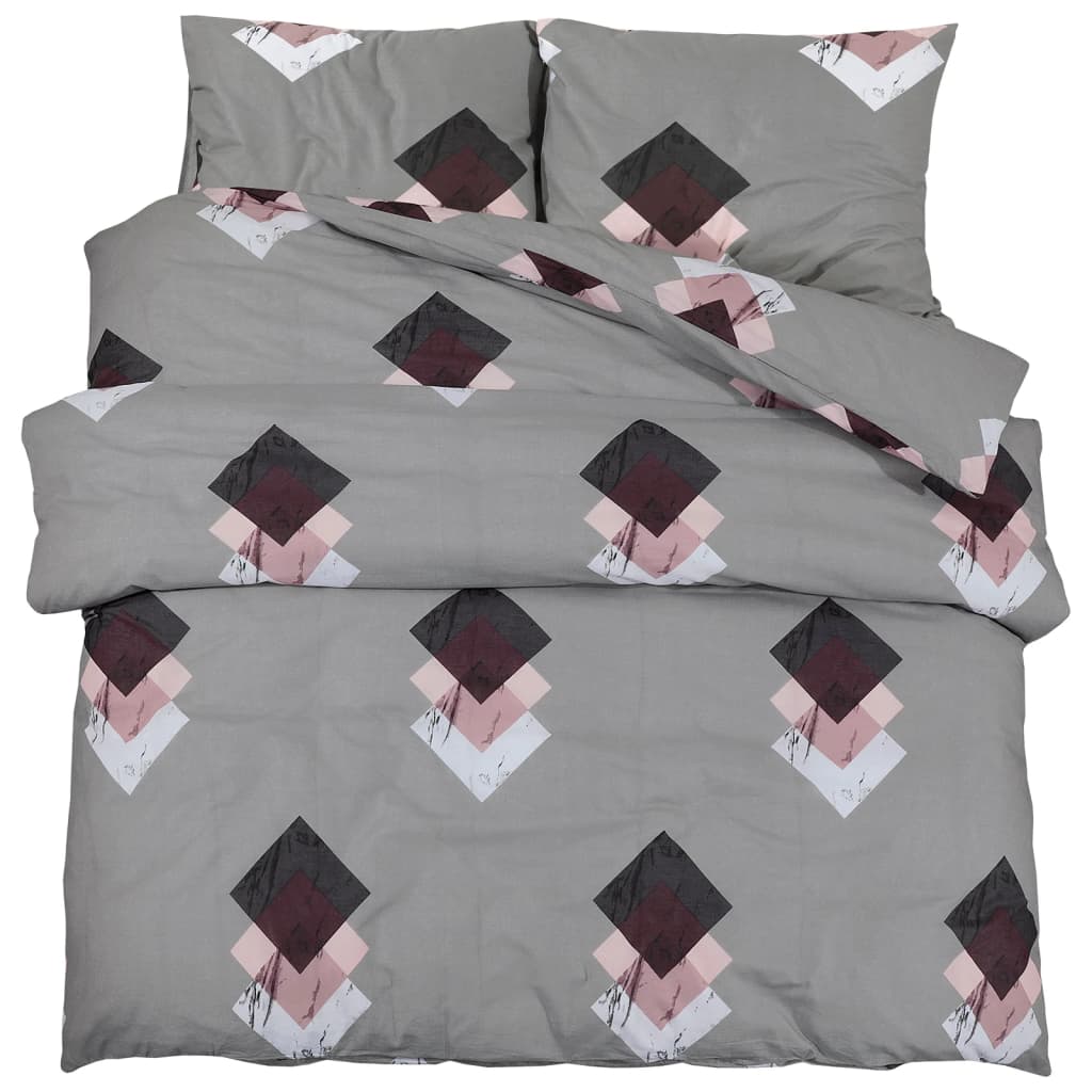 Dekbedovertrekset 200x200 cm katoen grijs is nu te koop bij PeponiXL, paradijselijk wonen!