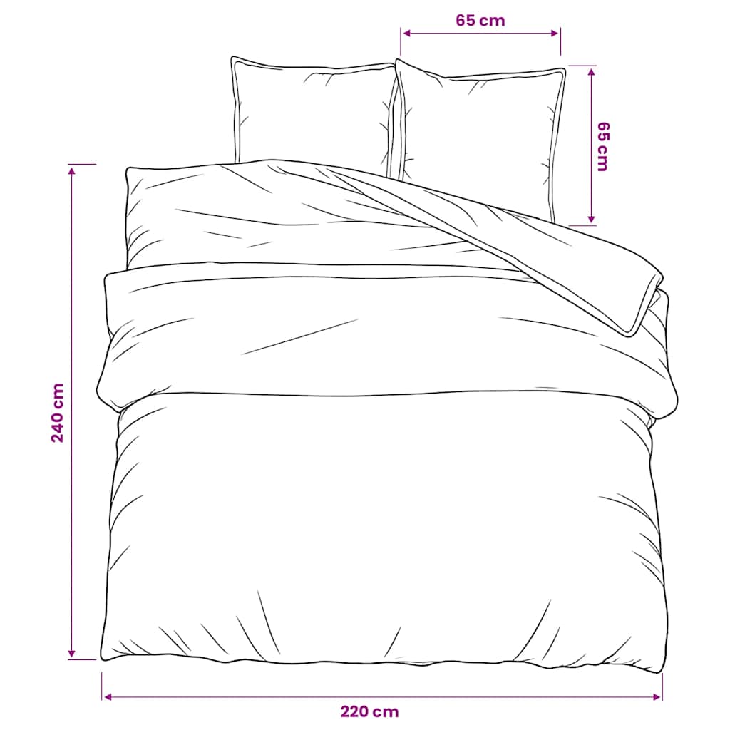 Dekbedovertrekset 220x240 cm katoen grijs is nu te koop bij PeponiXL, paradijselijk wonen!