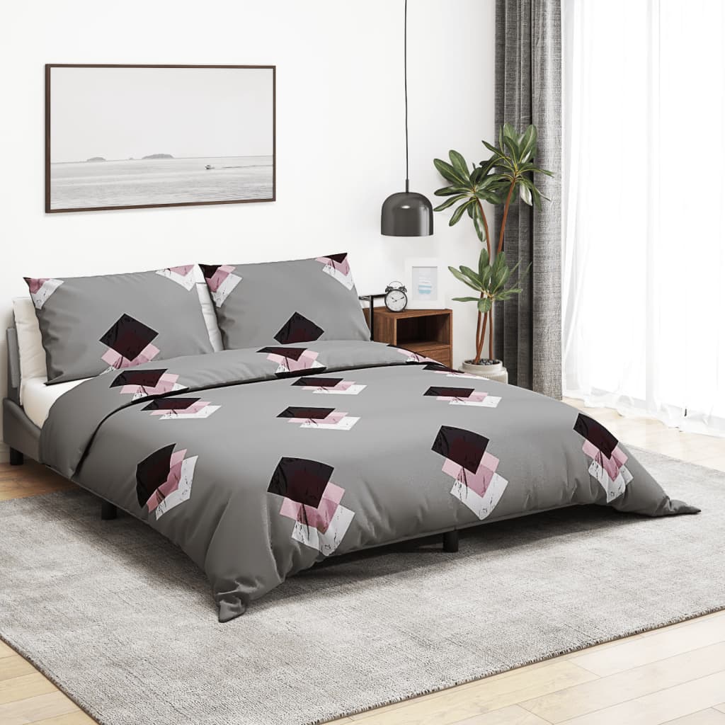 Dekbedovertrekset 260x240 cm katoen grijs is nu te koop bij PeponiXL, paradijselijk wonen!