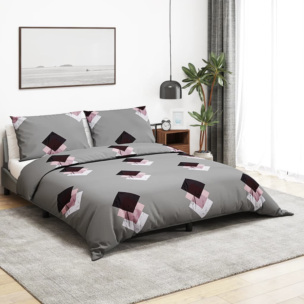 Dekbedovertrekset 135x200 cm katoen grijs is nu te koop bij PeponiXL, paradijselijk wonen!