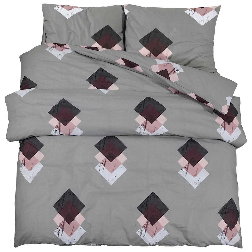 Dekbedovertrekset 155x220 cm katoen grijs is nu te koop bij PeponiXL, paradijselijk wonen!
