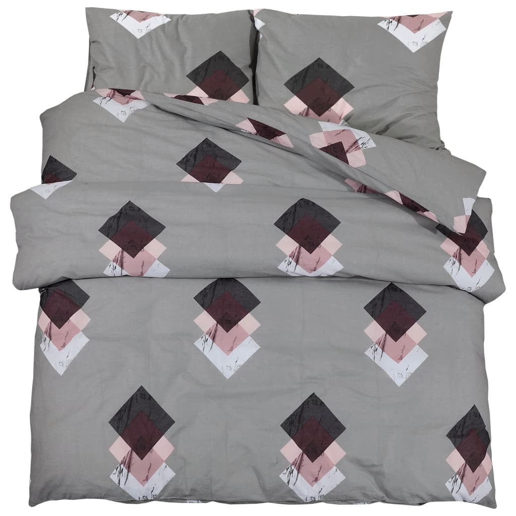 Dekbedovertrekset 200x220 cm katoen grijs is nu te koop bij PeponiXL, paradijselijk wonen!