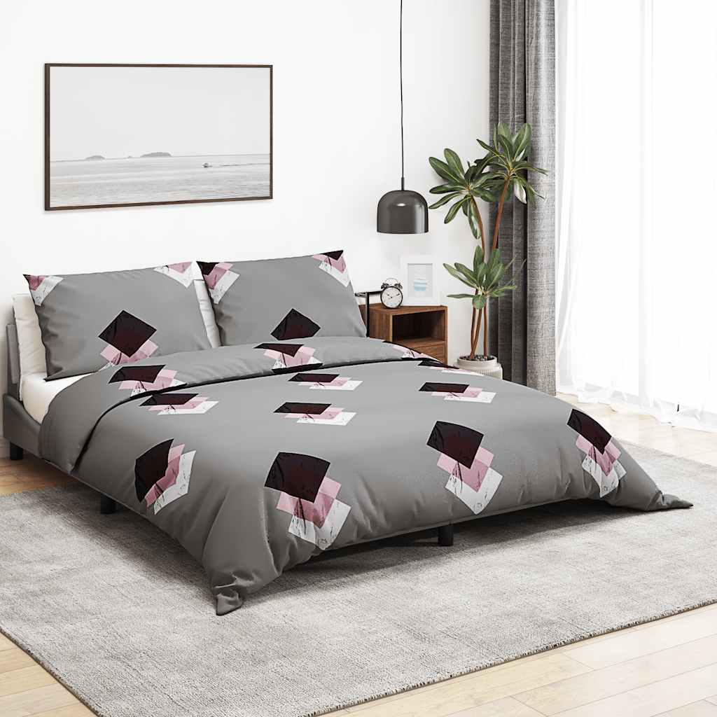 Dekbedovertrekset 200x220 cm katoen grijs is nu te koop bij PeponiXL, paradijselijk wonen!