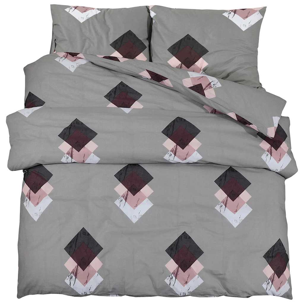 Dekbedovertrekset 140x200 cm katoen grijs is nu te koop bij PeponiXL, paradijselijk wonen!