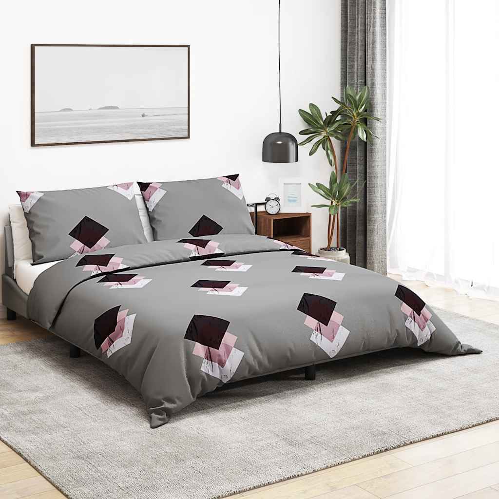 Dekbedovertrekset 260x220 cm katoen grijs is nu te koop bij PeponiXL, paradijselijk wonen!