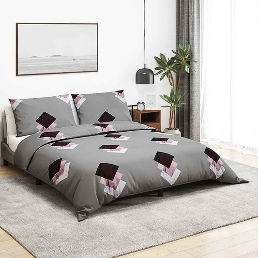 Dekbedovertrekset 260x220 cm katoen grijs is nu te koop bij PeponiXL, paradijselijk wonen!