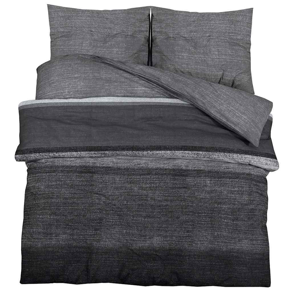 Dekbedovertrekset 200x200 cm katoen donkergrijs is nu te koop bij PeponiXL, paradijselijk wonen!