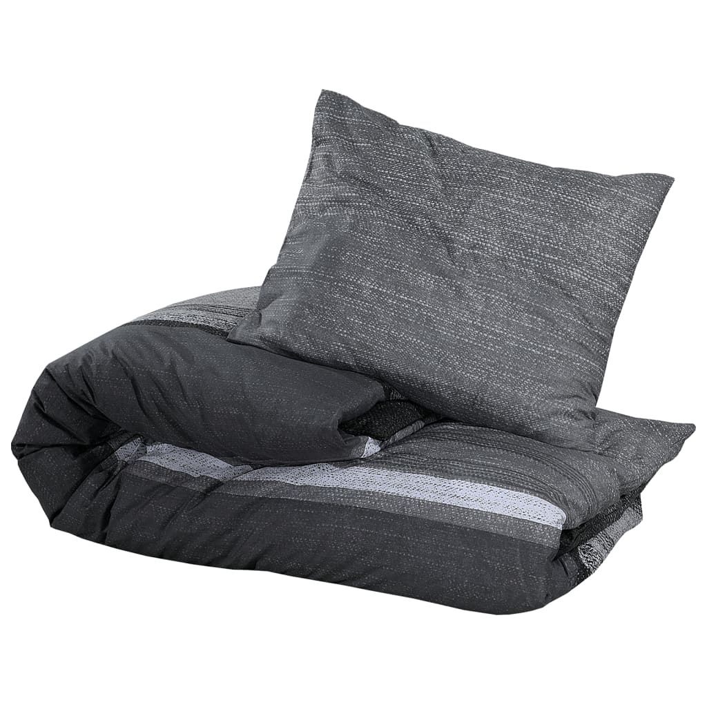 Dekbedovertrekset 200x200 cm katoen donkergrijs is nu te koop bij PeponiXL, paradijselijk wonen!