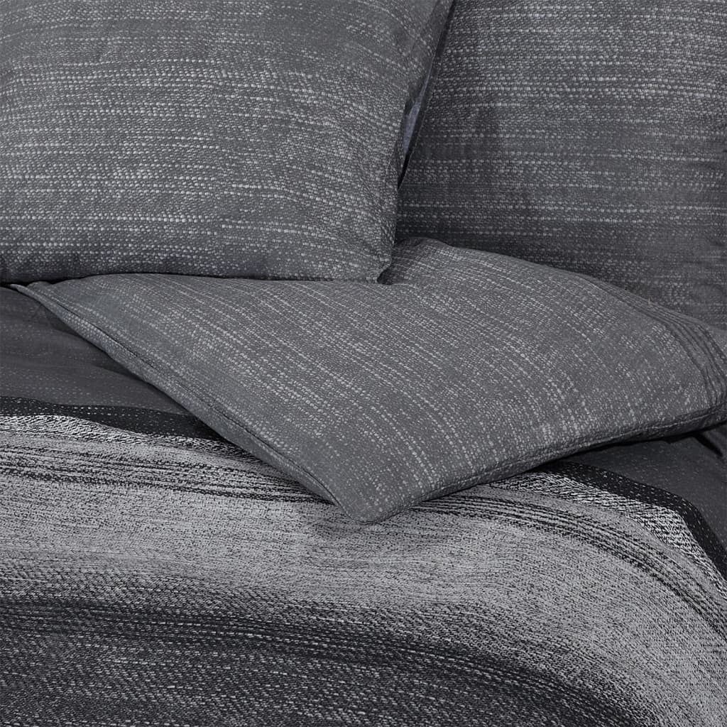Dekbedovertrekset 200x200 cm katoen donkergrijs is nu te koop bij PeponiXL, paradijselijk wonen!
