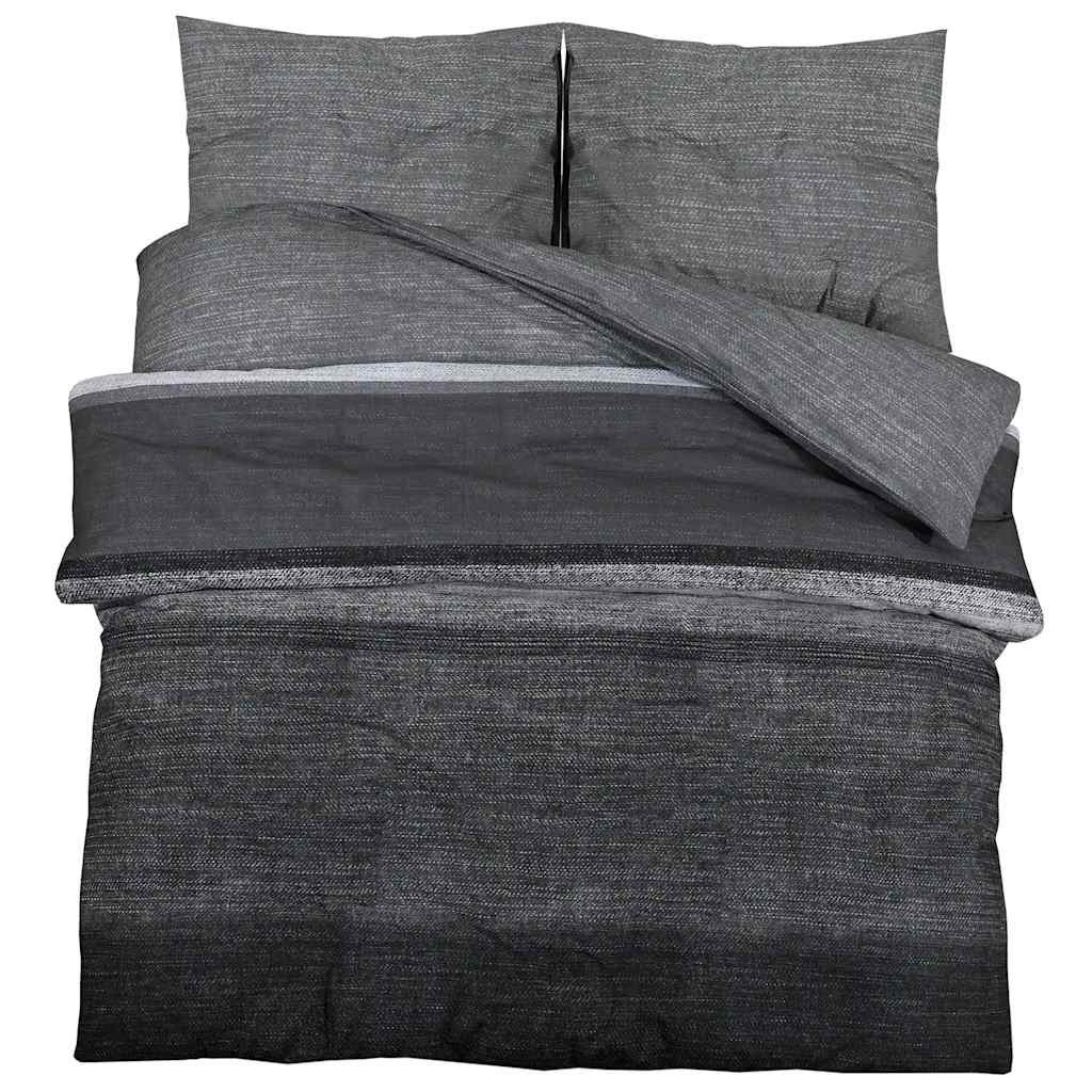 Dekbedovertrekset 200x220 cm katoen donkergrijs is nu te koop bij PeponiXL, paradijselijk wonen!