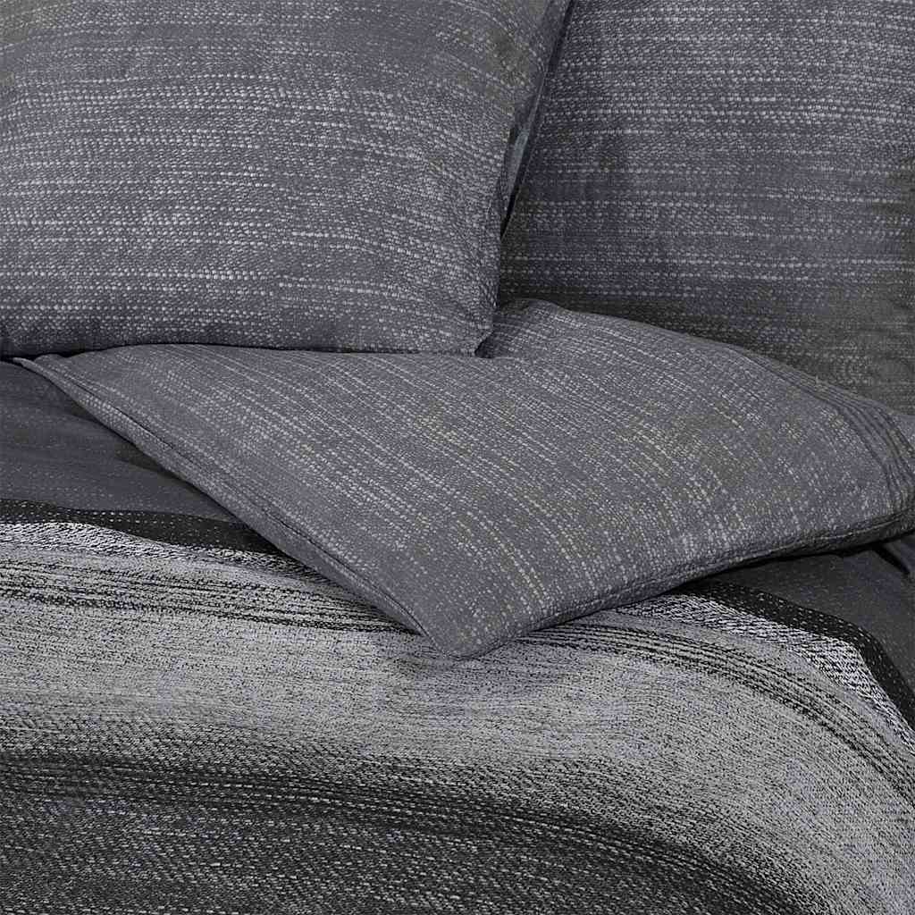 Dekbedovertrekset 200x220 cm katoen donkergrijs is nu te koop bij PeponiXL, paradijselijk wonen!