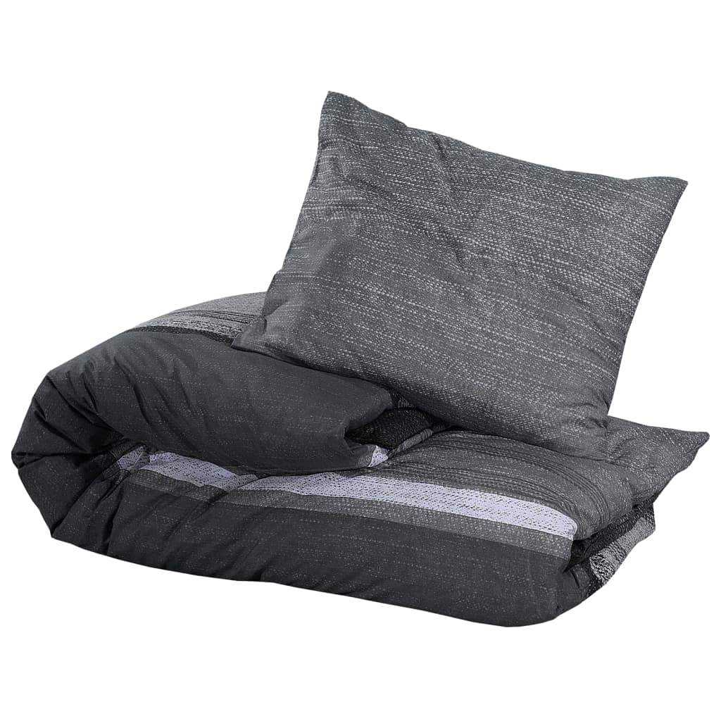 Dekbedovertrekset 225x220 cm katoen donkergrijs is nu te koop bij PeponiXL, paradijselijk wonen!