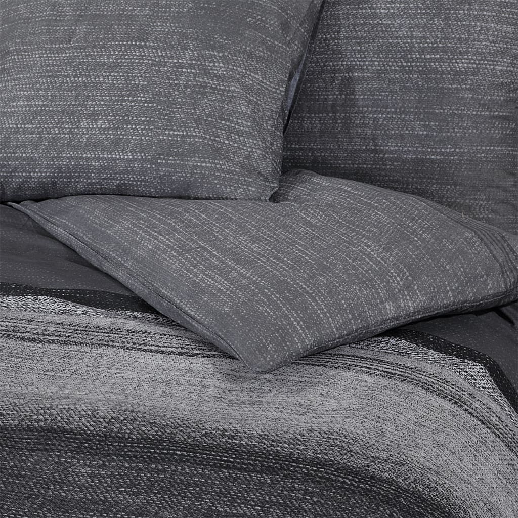 Dekbedovertrekset 225x220 cm katoen donkergrijs is nu te koop bij PeponiXL, paradijselijk wonen!