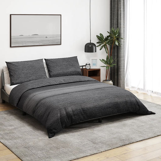 Dekbedovertrekset 260x220 cm katoen donkergrijs is nu te koop bij PeponiXL, paradijselijk wonen!