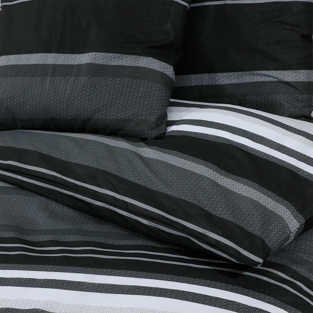 Dekbedovertrekset 140x200 cm katoen zwart en wit is nu te koop bij PeponiXL, paradijselijk wonen!
