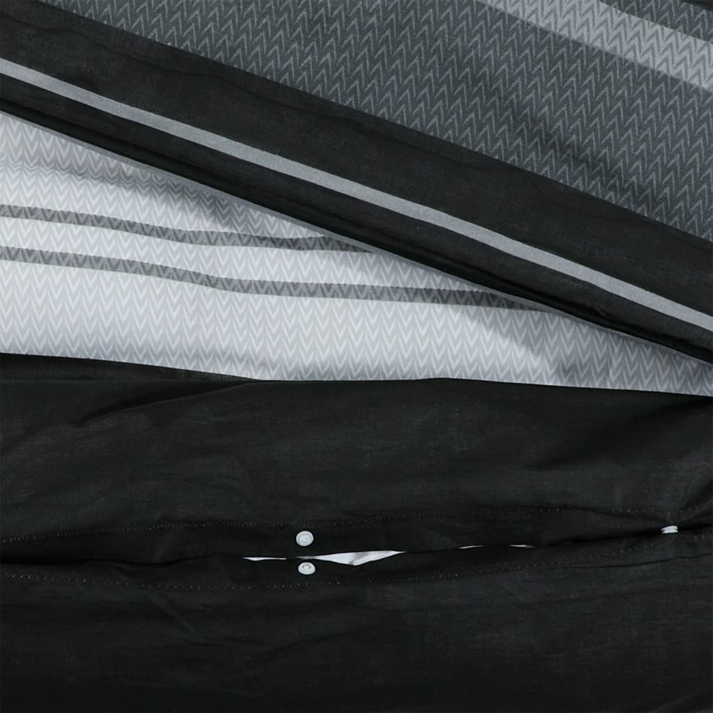 Dekbedovertrekset 200x200 cm katoen zwart en wit is nu te koop bij PeponiXL, paradijselijk wonen!