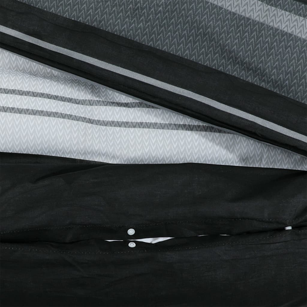 Dekbedovertrekset 240x220 cm katoen zwart en wit is nu te koop bij PeponiXL, paradijselijk wonen!