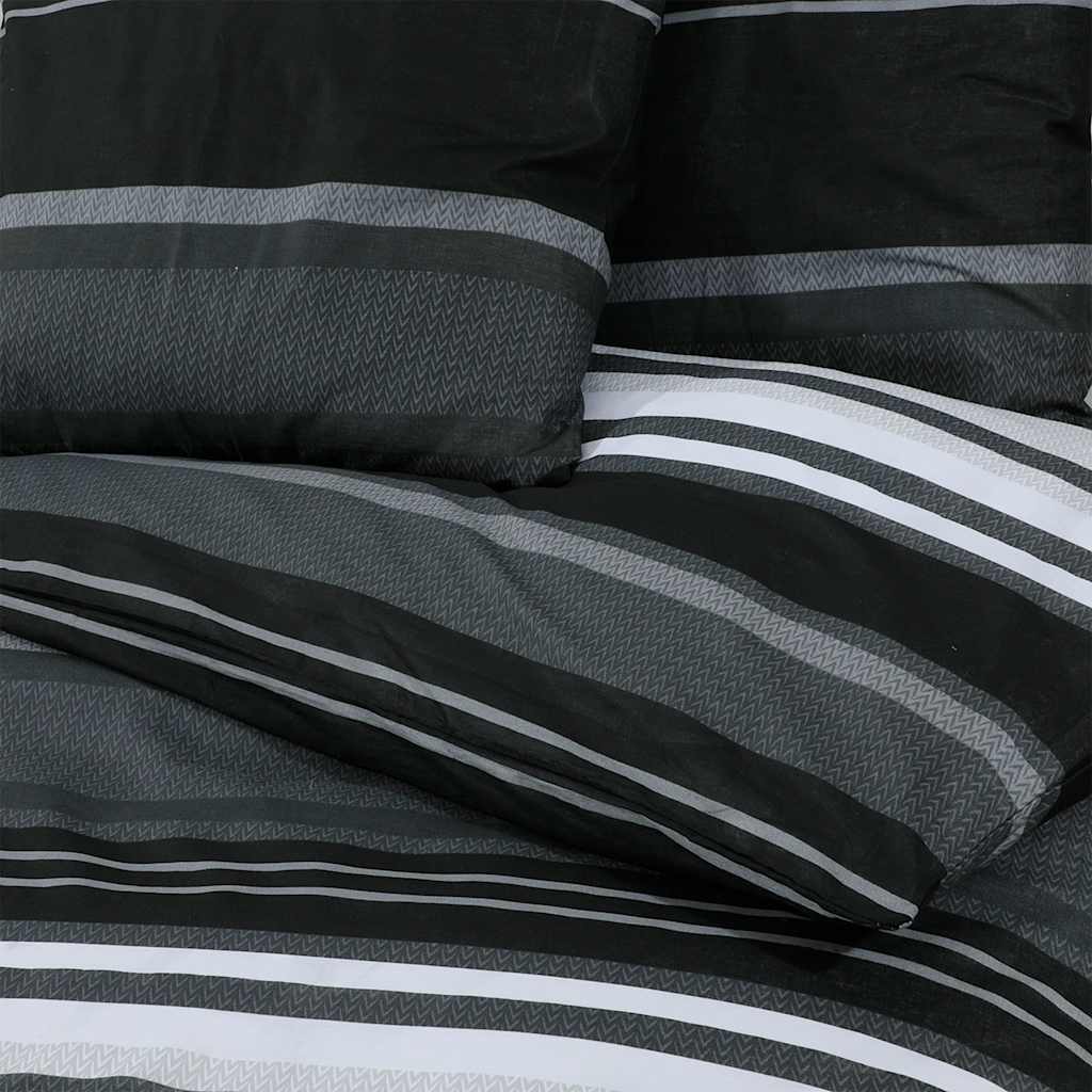 Dekbedovertrekset 240x220 cm katoen zwart en wit is nu te koop bij PeponiXL, paradijselijk wonen!