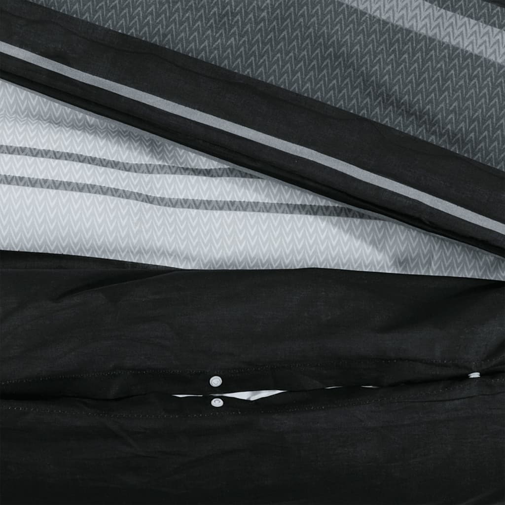 Dekbedovertrekset 140x200 cm katoen zwart en wit is nu te koop bij PeponiXL, paradijselijk wonen!
