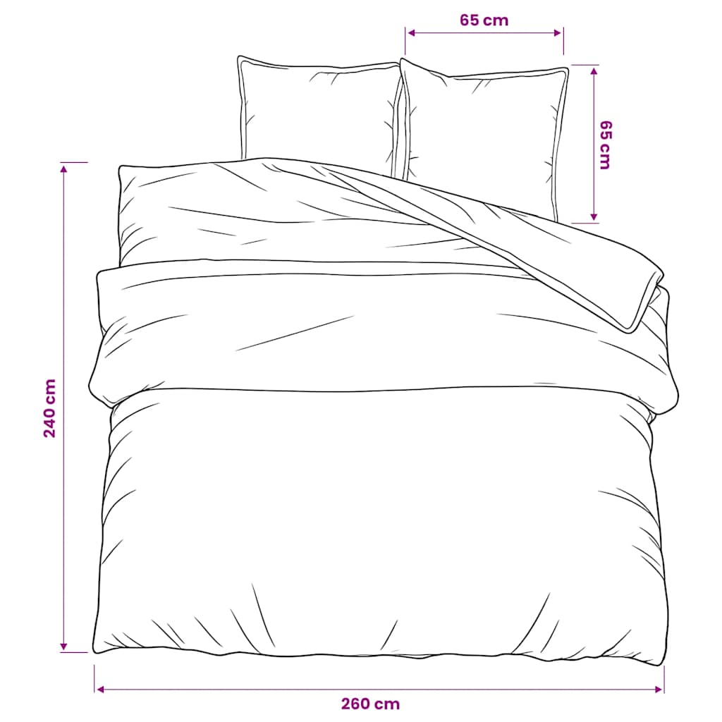 Dekbedovertrekset 260x240 cm katoen zwart en wit is nu te koop bij PeponiXL, paradijselijk wonen!