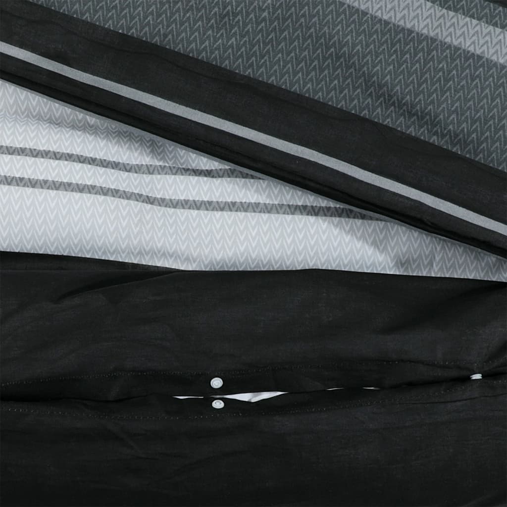 Dekbedovertrekset 140x200 cm katoen zwart en wit is nu te koop bij PeponiXL, paradijselijk wonen!