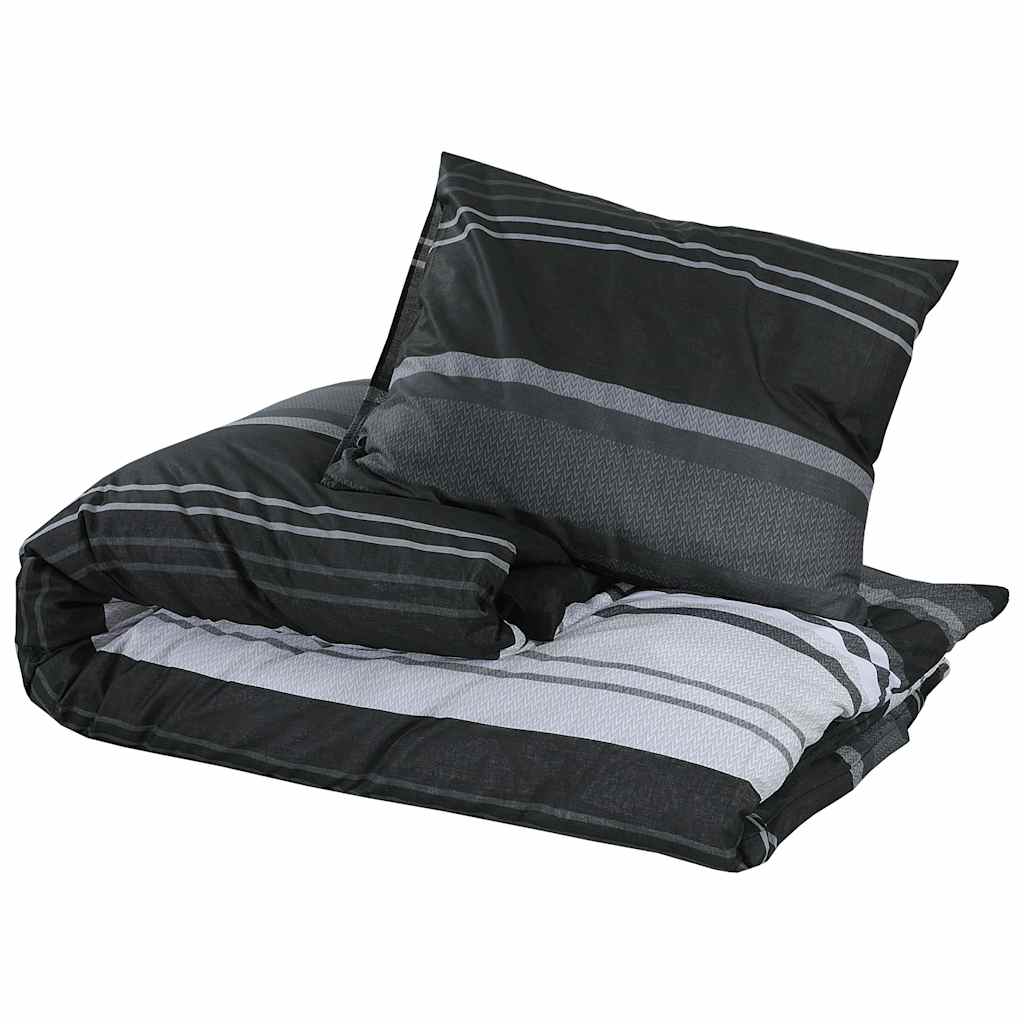 Dekbedovertrekset 260x220 cm katoen zwart en wit is nu te koop bij PeponiXL, paradijselijk wonen!