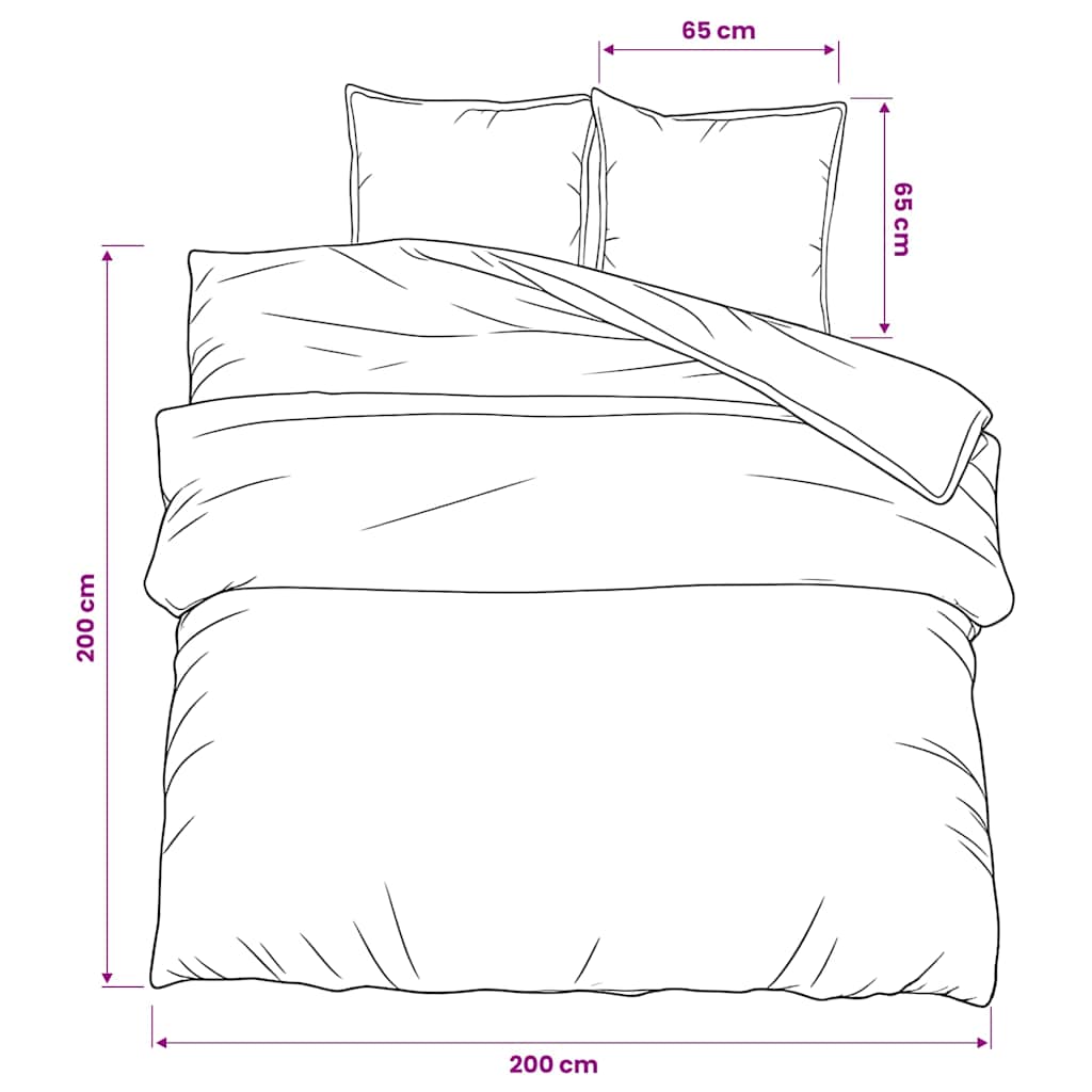 Dekbedovertrekset 200x200 cm katoen roze is nu te koop bij PeponiXL, paradijselijk wonen!