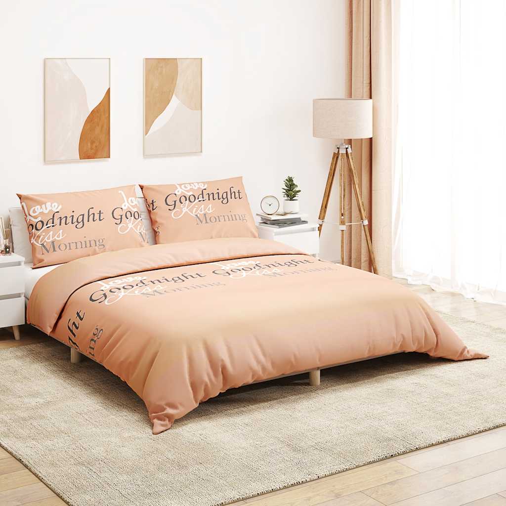Dekbedovertrekset 155x220 cm katoen roze is nu te koop bij PeponiXL, paradijselijk wonen!