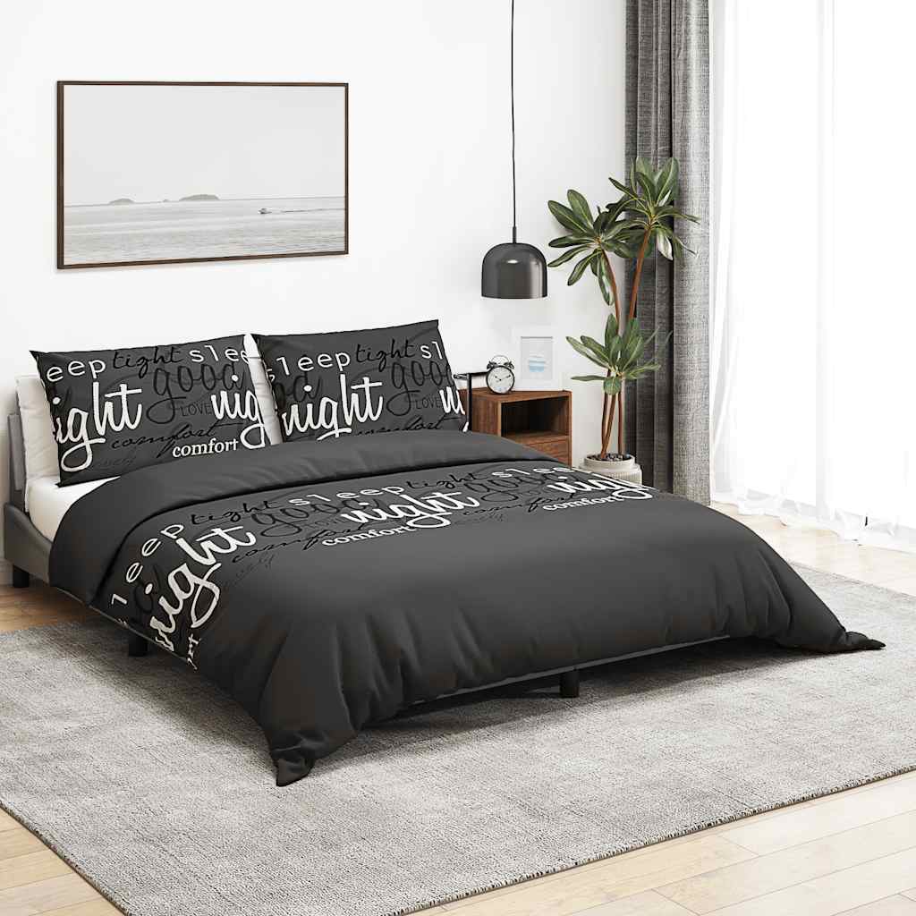 Dekbedovertrekset 200x200 cm katoen zwart is nu te koop bij PeponiXL, paradijselijk wonen!