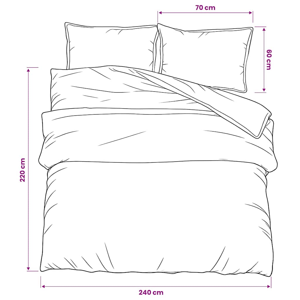 Dekbedovertrekset 240x220 cm katoen zwart is nu te koop bij PeponiXL, paradijselijk wonen!