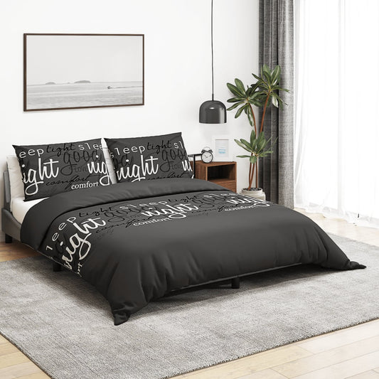 Dekbedovertrekset 200x220 cm katoen zwart is nu te koop bij PeponiXL, paradijselijk wonen!