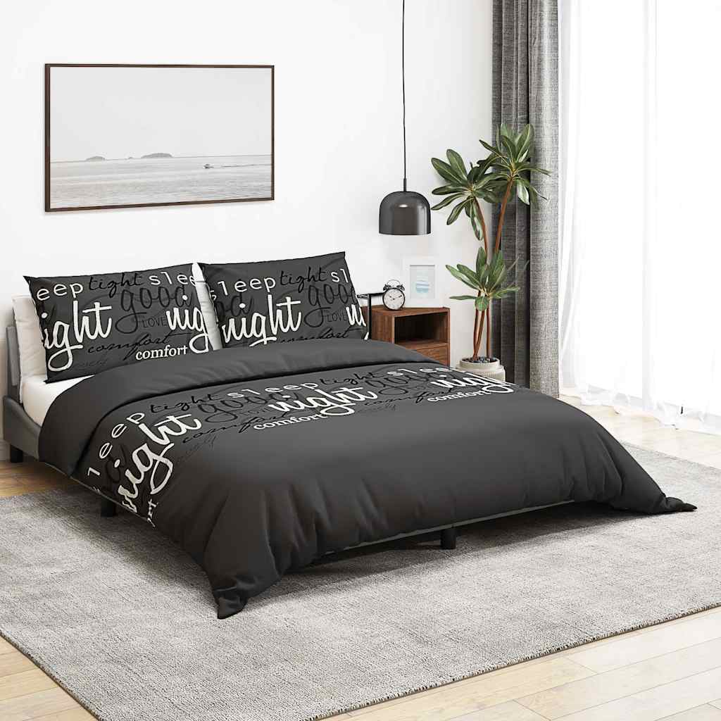 Dekbedovertrekset 200x200 cm katoen zwart is nu te koop bij PeponiXL, paradijselijk wonen!
