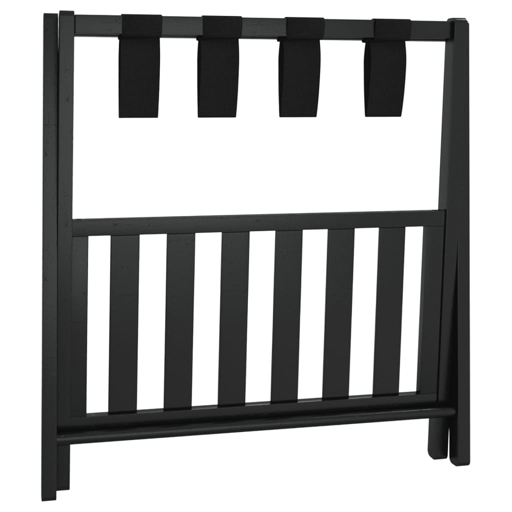 Bagagerek 68x38x58 cm bamboe zwart is nu te koop bij PeponiXL, paradijselijk wonen!
