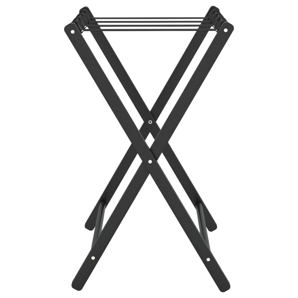 Bagagerek 68,5x38x58 cm bamboe zwart is nu te koop bij PeponiXL, paradijselijk wonen!