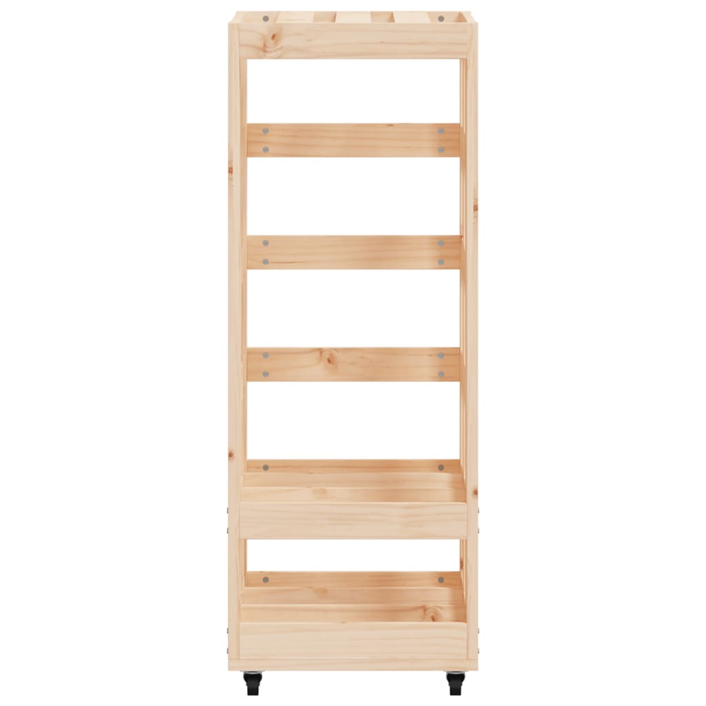 Houtblokhouder met wielen 40x49x110 cm massief grenenhout is nu te koop bij PeponiXL, paradijselijk wonen!