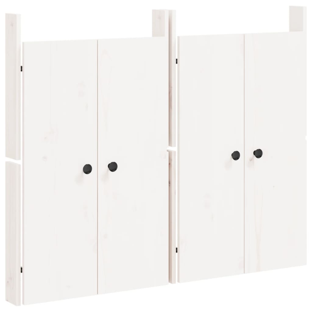 Kastdeurtjes voor buitenkeuken MEPPEL 2 st 50x9x82 cm grenenhout wit is nu te koop bij PeponiXL, paradijselijk wonen!