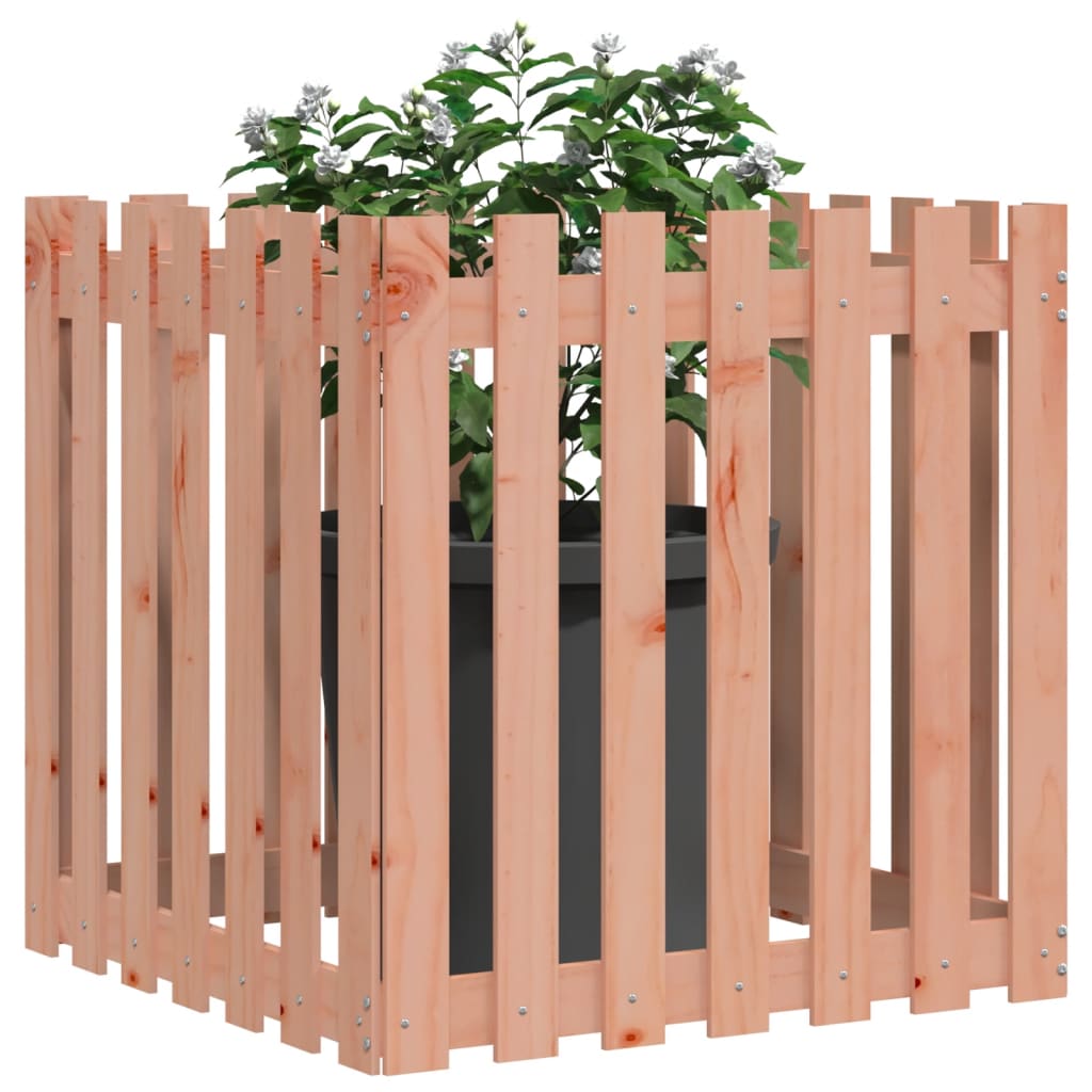Plantenbak met hekontwerp 70x70x70 cm massief douglashout is nu te koop bij PeponiXL, paradijselijk wonen!