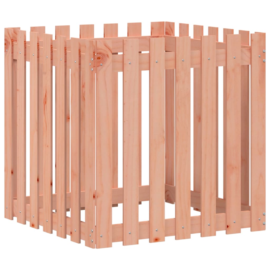 Plantenbak met hekontwerp 70x70x70 cm massief douglashout is nu te koop bij PeponiXL, paradijselijk wonen!