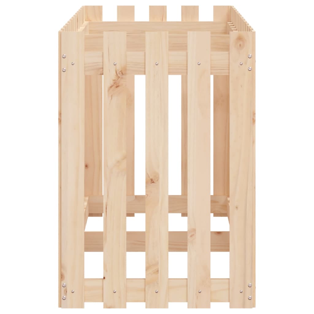 Plantenbak verhoogd met hekontwerp 150x50x70 cm grenenhout is nu te koop bij PeponiXL, paradijselijk wonen!