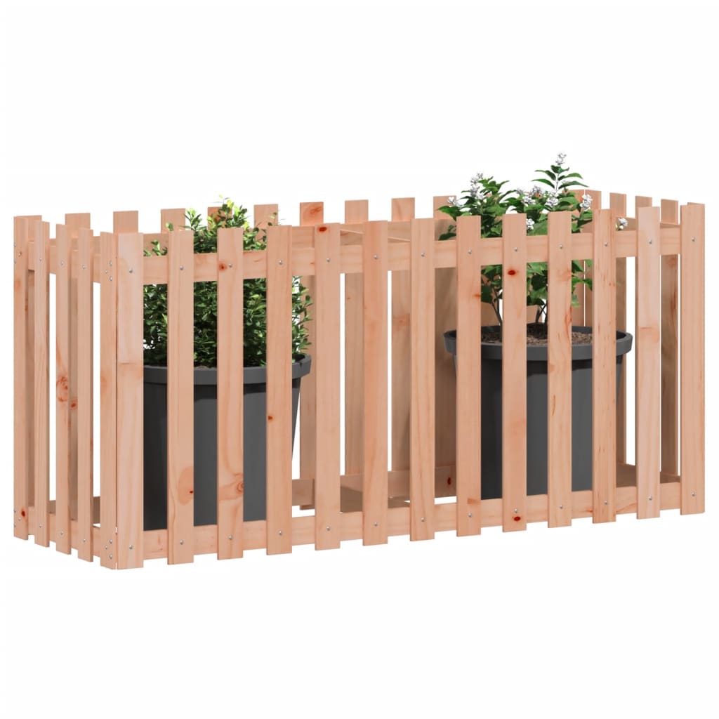 Plantenbak verhoogd hekontwerp 150x50x70 cm massief douglashout is nu te koop bij PeponiXL, paradijselijk wonen!