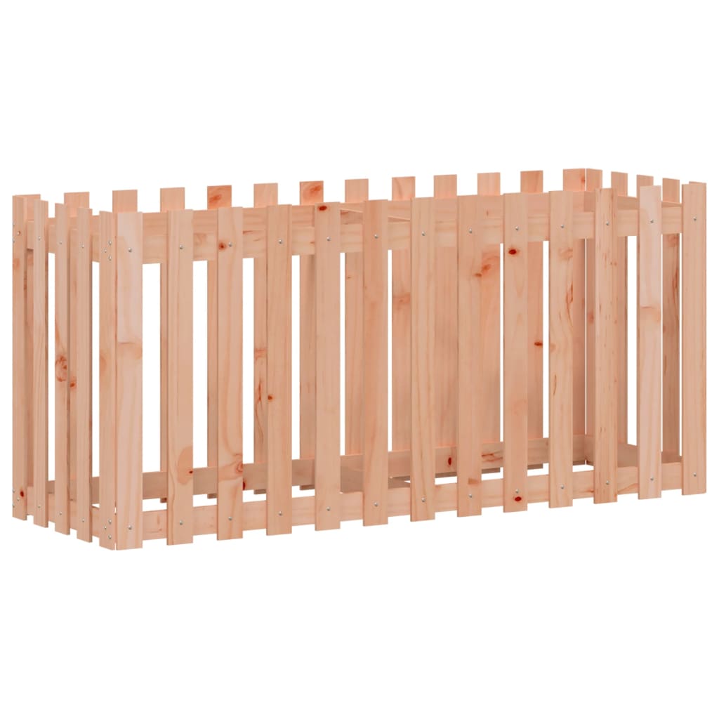 Plantenbak verhoogd hekontwerp 150x50x70 cm massief douglashout is nu te koop bij PeponiXL, paradijselijk wonen!