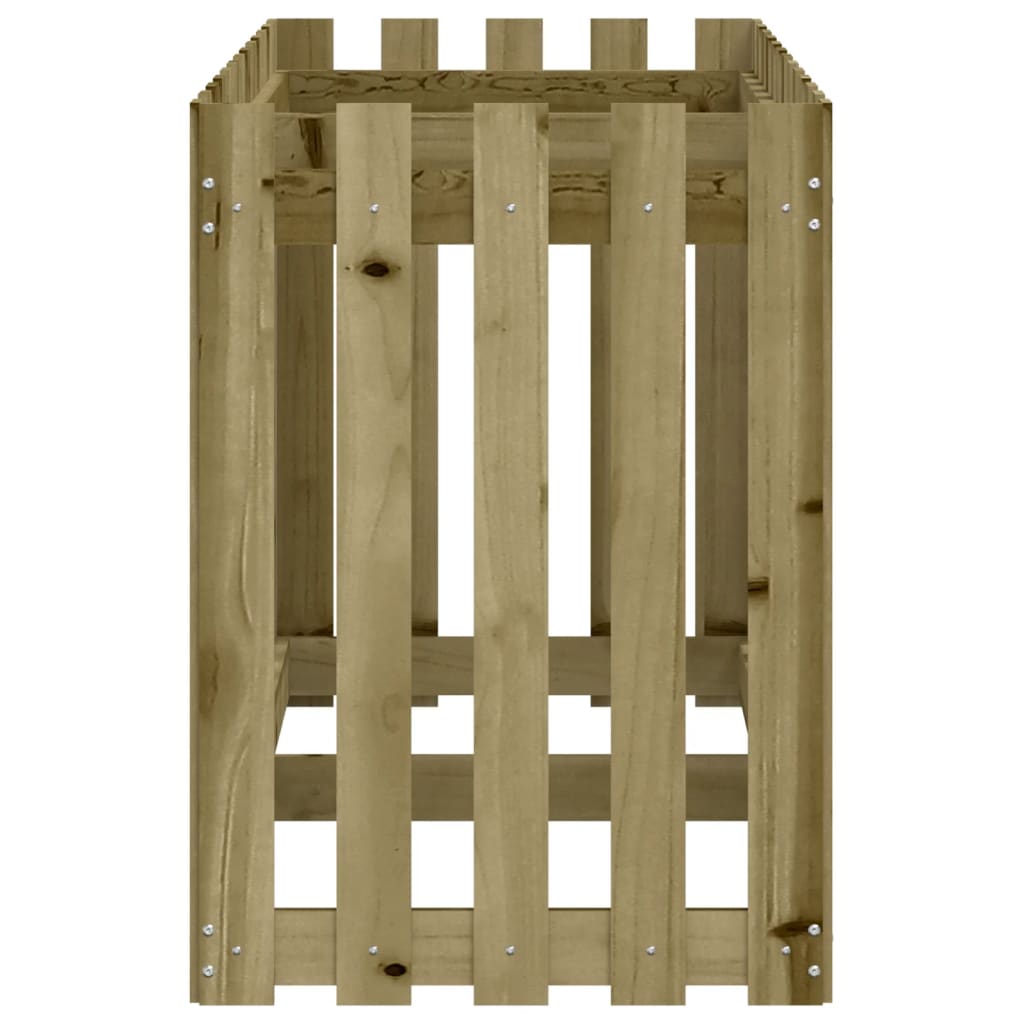 Plantenbak verhoogd hekontwerp 150x50x70 cm geïmpregneerd hout is nu te koop bij PeponiXL, paradijselijk wonen!