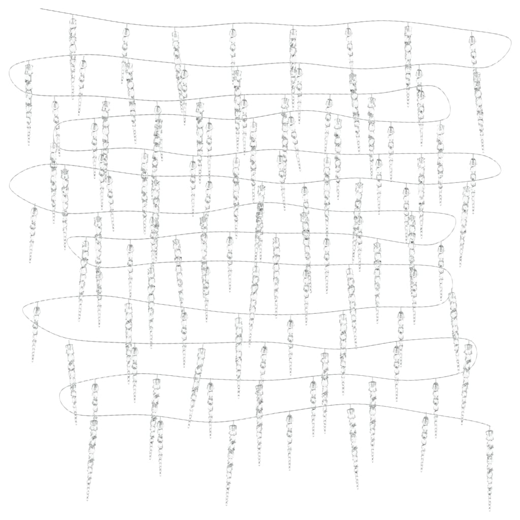 Kerst IJspegellamp 100 LED's Warm Wit 10 m Acryl PVC is nu te koop bij PeponiXL, paradijselijk wonen!