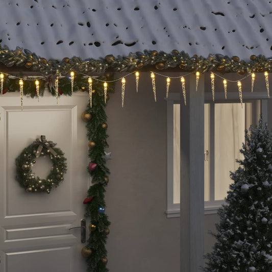 Kerst IJspegellamp 100 LED's Warm Wit 10 m Acryl PVC is nu te koop bij PeponiXL, paradijselijk wonen!