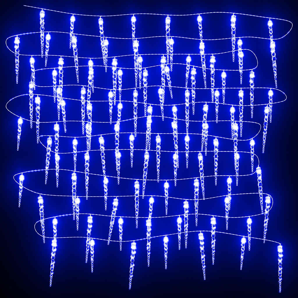 Kerstverlichting ijspegels 200 blauwe LED's 20 m acryl PVC is nu te koop bij PeponiXL, paradijselijk wonen!