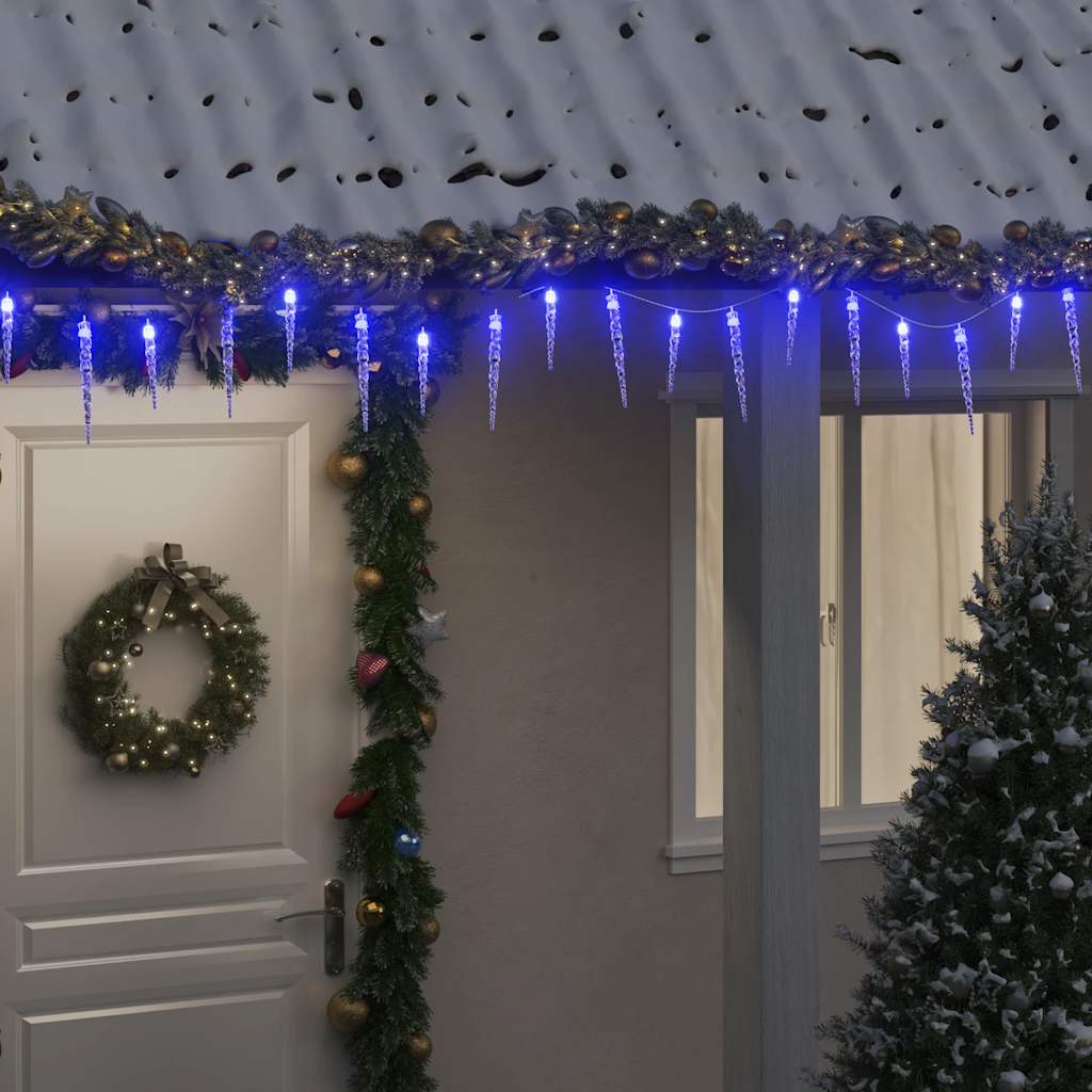 Kerstverlichting ijspegels 200 blauwe LED's 20 m acryl PVC is nu te koop bij PeponiXL, paradijselijk wonen!